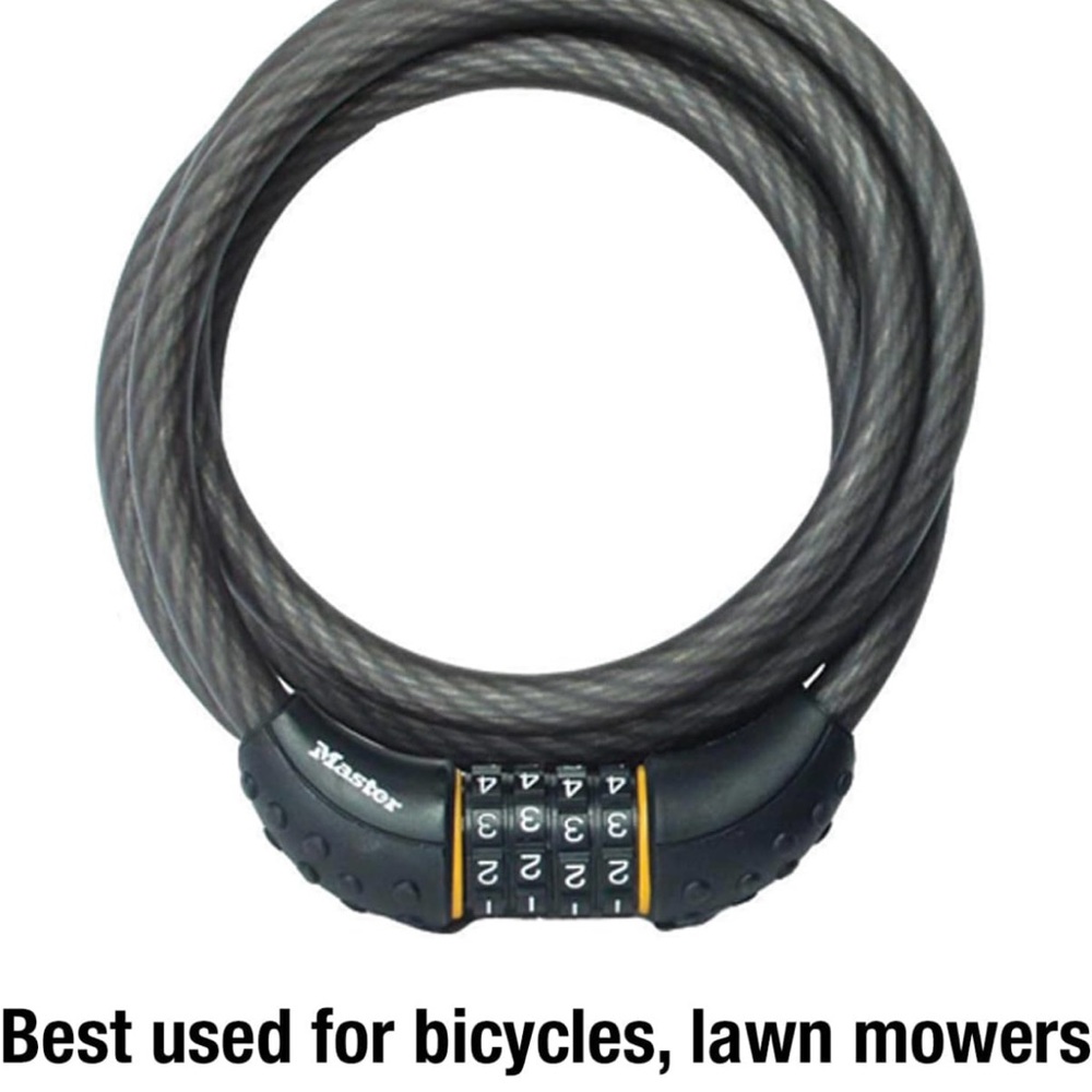 NEW Master Lock Cable Combination Lock, 6 ft. - Picture 6 of 7